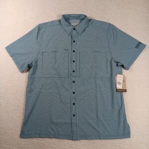 Game Guard Shirt Mens 2XL Blue TekCheck 1041 UPF Vented Fishing Outdoors